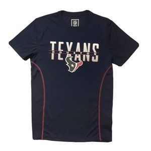 Houston Texans Mens Dri Fit Football Shirt T-Shirt M MEDIUM Navy Blue Red NEW
